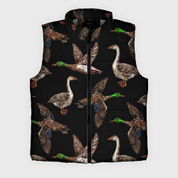 Мужской жилет Утки паттерн, цвет: 3D-светло-серый