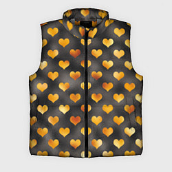 Мужской жилет Сердечки Gold and Black