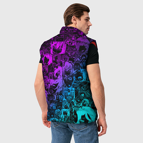 Мужской жилет AHEGAO NEON GIRL НЕОНОВЫЙ АХЕГАО / 3D-Красный – фото 4