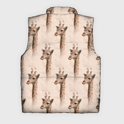 Мужской жилет Голова жирафа паттерн / 3D-Светло-серый – фото 2