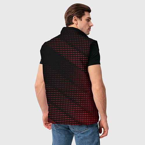 Мужской жилет AUDI RS RED SPORT / 3D-Черный – фото 4