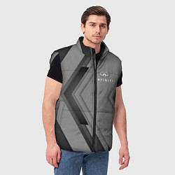 Мужской жилет Infinity Autosport, цвет: 3D-светло-серый — фото 2