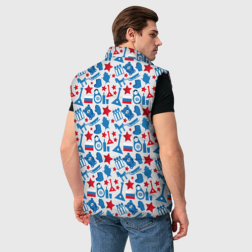 Мужской жилет Русский Символизм / 3D-Черный – фото 4