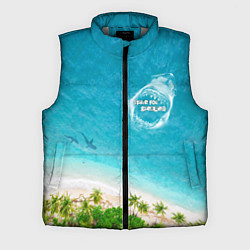 Мужской жилет Акула - пасть, цвет: 3D-светло-серый