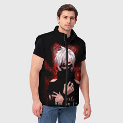 Мужской жилет Tokyo Ghoul Токийский Гуль Who am I, цвет: 3D-черный — фото 2