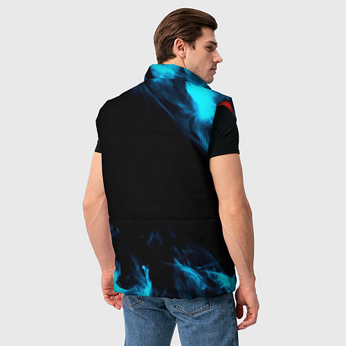 Мужской жилет Kamisato Ayato Камисато Аято / 3D-Красный – фото 4