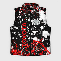 Мужской жилет Toyota тойота брызги красок, цвет: 3D-красный