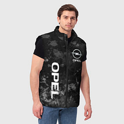 Мужской жилет OPEL ОПЕЛЬ СЕРЫЙ ФОН, цвет: 3D-черный — фото 2