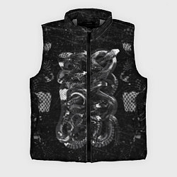 Мужской жилет Чб Блестящая Змея Snake Shine, цвет: 3D-светло-серый