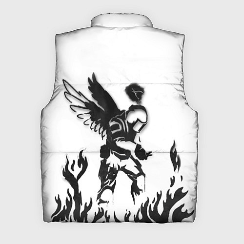 Мужской жилет CS:GO - Defuse Angel Graffiti / 3D-Светло-серый – фото 2