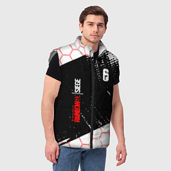 Мужской жилет RAINBOW SIX SIEGE 6 соты, цвет: 3D-светло-серый — фото 2