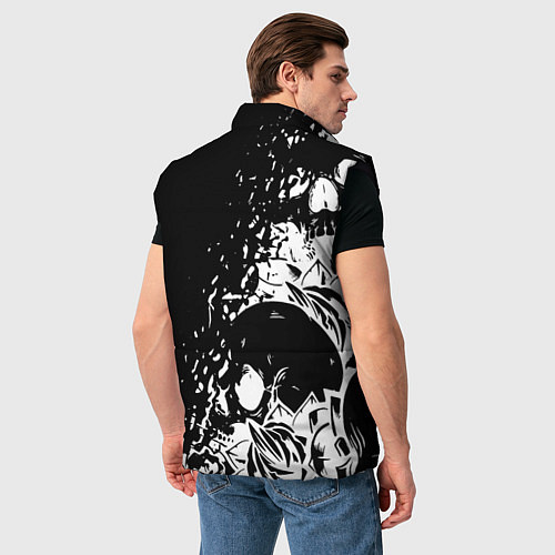 Мужской жилет Sabaton - сабатон черепа / 3D-Черный – фото 4