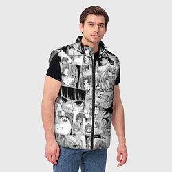 Мужской жилет Когда плачут цикады pattern, цвет: 3D-светло-серый — фото 2