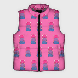 Мужской жилет Котики светофоры, цвет: 3D-светло-серый