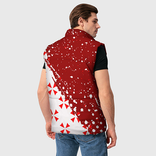 Мужской жилет Resident Evil Umbrella Corporation паттерн / 3D-Черный – фото 4