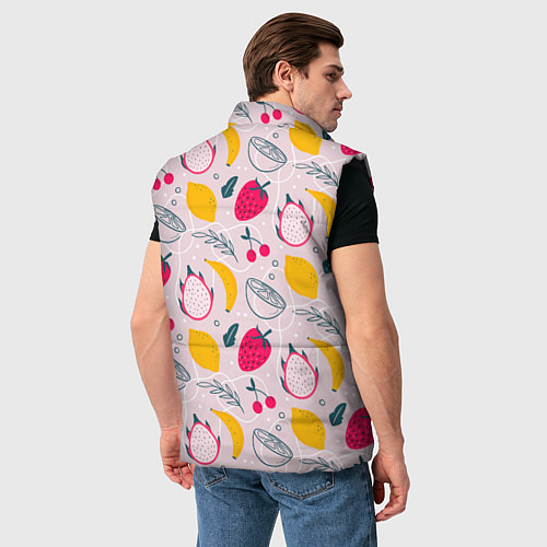 Мужской жилет Fruit Pattern / 3D-Черный – фото 4