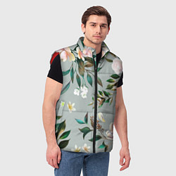 Мужской жилет Цветы Цветочный Букет, цвет: 3D-красный — фото 2
