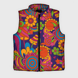 Мужской жилет Психоделический сюжет, цвет: 3D-светло-серый