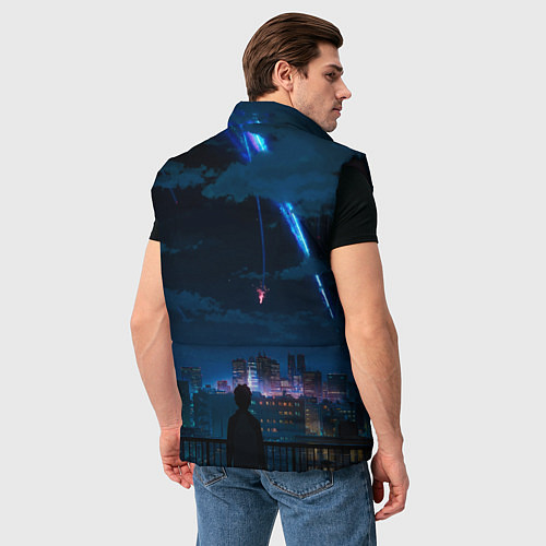 Мужской жилет Мальчик смотрит в небо / 3D-Черный – фото 4