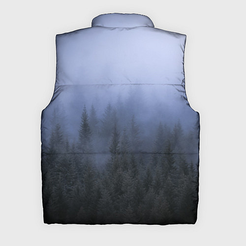Мужской жилет Лес в ночи / 3D-Светло-серый – фото 2