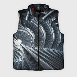 Мужской жилет Фрактальный абстрактный паттерн Броня Fractal Abst, цвет: 3D-красный