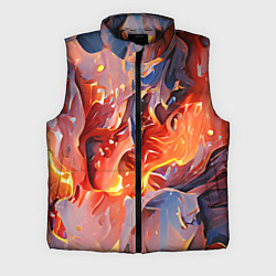 Мужской жилет Lava & flame, цвет: 3D-черный