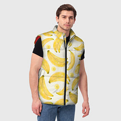 Мужской жилет Банановый Рай Лета, цвет: 3D-красный — фото 2