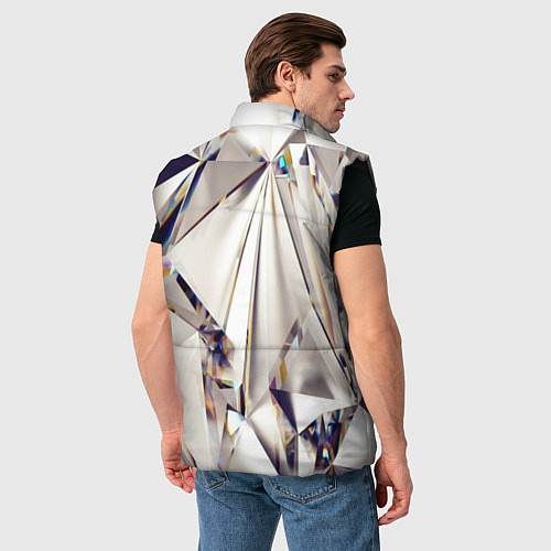 Мужской жилет 3D бриллианты / 3D-Черный – фото 4