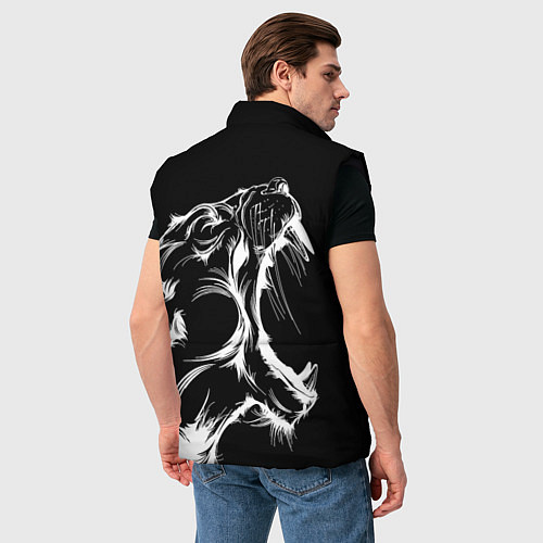 Мужской жилет Im angry! Cougar / 3D-Черный – фото 4