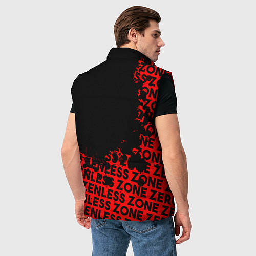Мужской жилет Zenless Zone Zero капля арт / 3D-Черный – фото 4