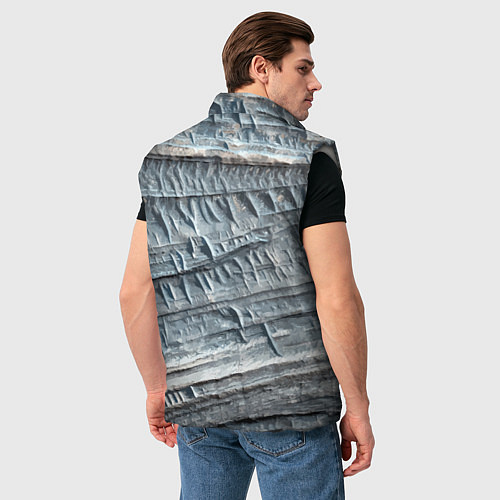 Мужской жилет Toyota Off-road vehicle Rock Тойота внедорожник Ск / 3D-Светло-серый – фото 4