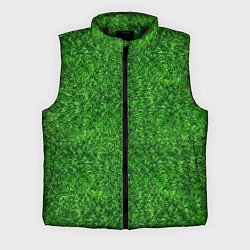 Мужской жилет ЗЕЛЕНЫЙ ГАЗОН, цвет: 3D-черный