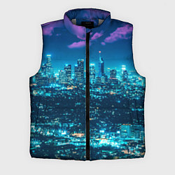 Мужской жилет Вечер в Лос-Анжелесе, цвет: 3D-светло-серый