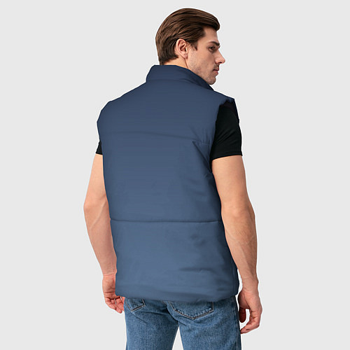 Мужской жилет Gradient Dark Blue / 3D-Черный – фото 4