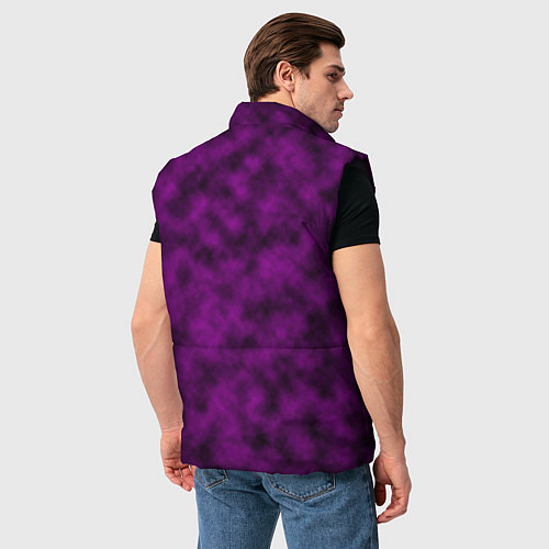 Мужской жилет Черно-пурпурная облачность / 3D-Черный – фото 4