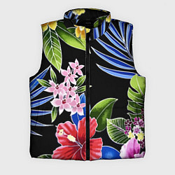 Мужской жилет Floral vanguard composition Летняя ночь Fashion tr, цвет: 3D-черный
