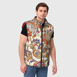 Мужской жилет Цветочный винтажный орнамент, цвет: 3D-красный — фото 2