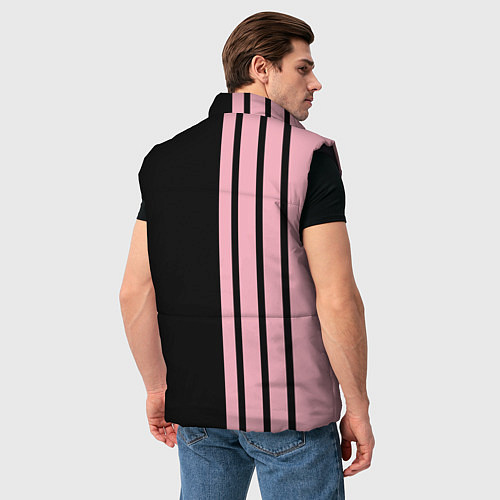 Мужской жилет BLACKPINK HALF BLACK-PINK MINI LOGO / 3D-Черный – фото 4