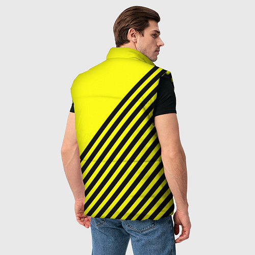 Мужской жилет Borussia черные полосы / 3D-Черный – фото 4