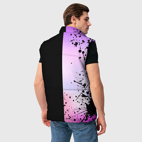 Мужской жилет BLACKPINK HALF COLORS / 3D-Черный – фото 4