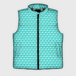 Мужской жилет Бирюзовый горошек 3д