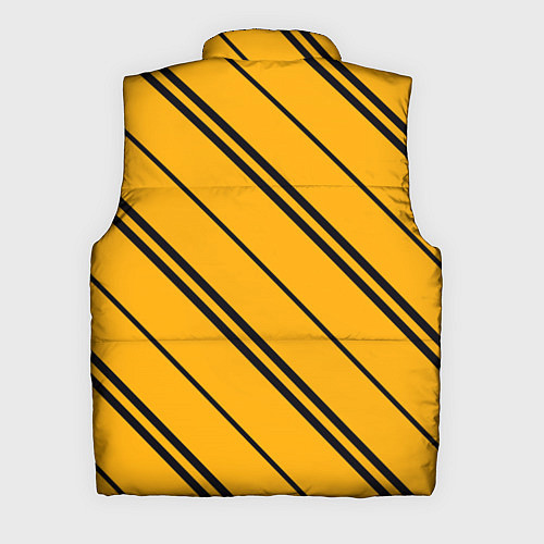 Мужской жилет Полосы желтые черные / 3D-Светло-серый – фото 2