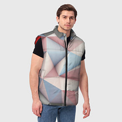 Мужской жилет Светлый кибер-панк, цвет: 3D-красный — фото 2