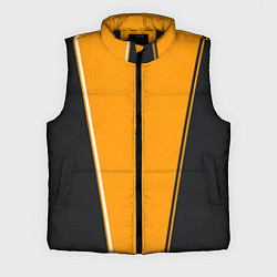 Мужской жилет Mens Style Чёрное с оранжевым - вариант без надпис, цвет: 3D-черный