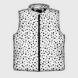 Мужской жилет Горошек На Белом Фоне