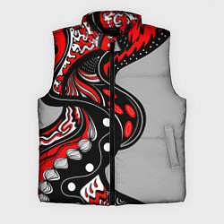 Мужской жилет Красно-чёрные дудлы