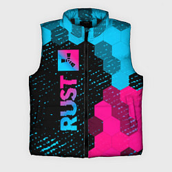 Мужской жилет Rust Neon Gradient, цвет: 3D-черный