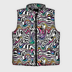 Мужской жилет Цветная оптическая иллюзия, цвет: 3D-черный