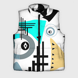 Мужской жилет Абстрактный современный дизайн, цвет: 3D-черный