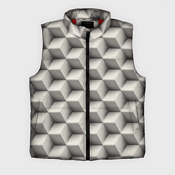 Мужской жилет 3D Куб Оптическая иллюзия 3D Cube, цвет: 3D-красный